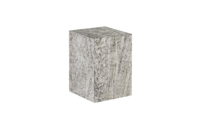 Rectangular Pedestal, Small, Gray Stone