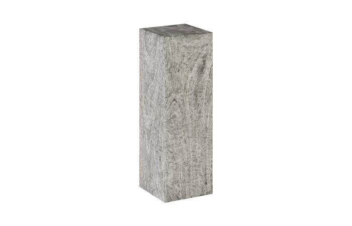 Rectangular Pedestal, Large, Gray Stone