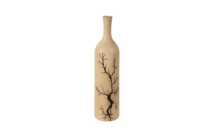 Lightning Bottle, Mango Wood, Long Neck