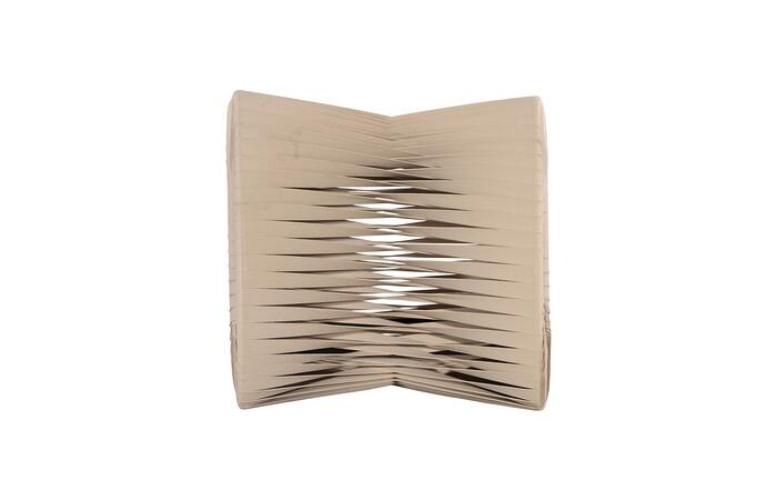 Seat Belt Ottoman,  Beige/Beige