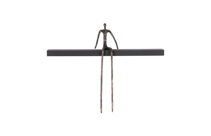 Moveable Man on Shelf, Sitting, A