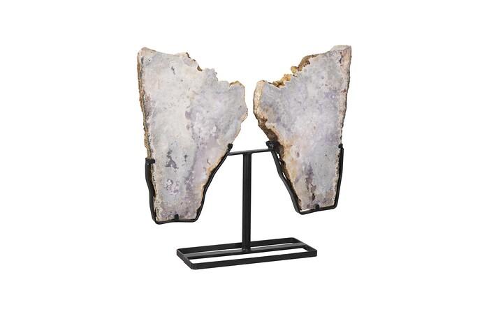 Pink Amethyst on Stand, Butterfly, SM