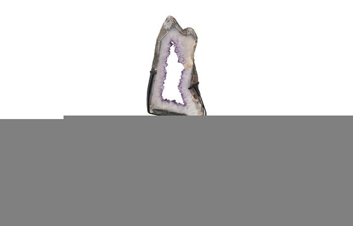 Amethyst Ring Sculpture on Stand, MD